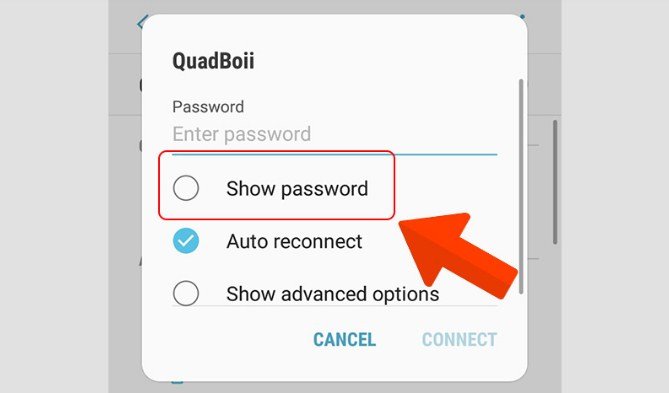Periksa kata sandi WiFi